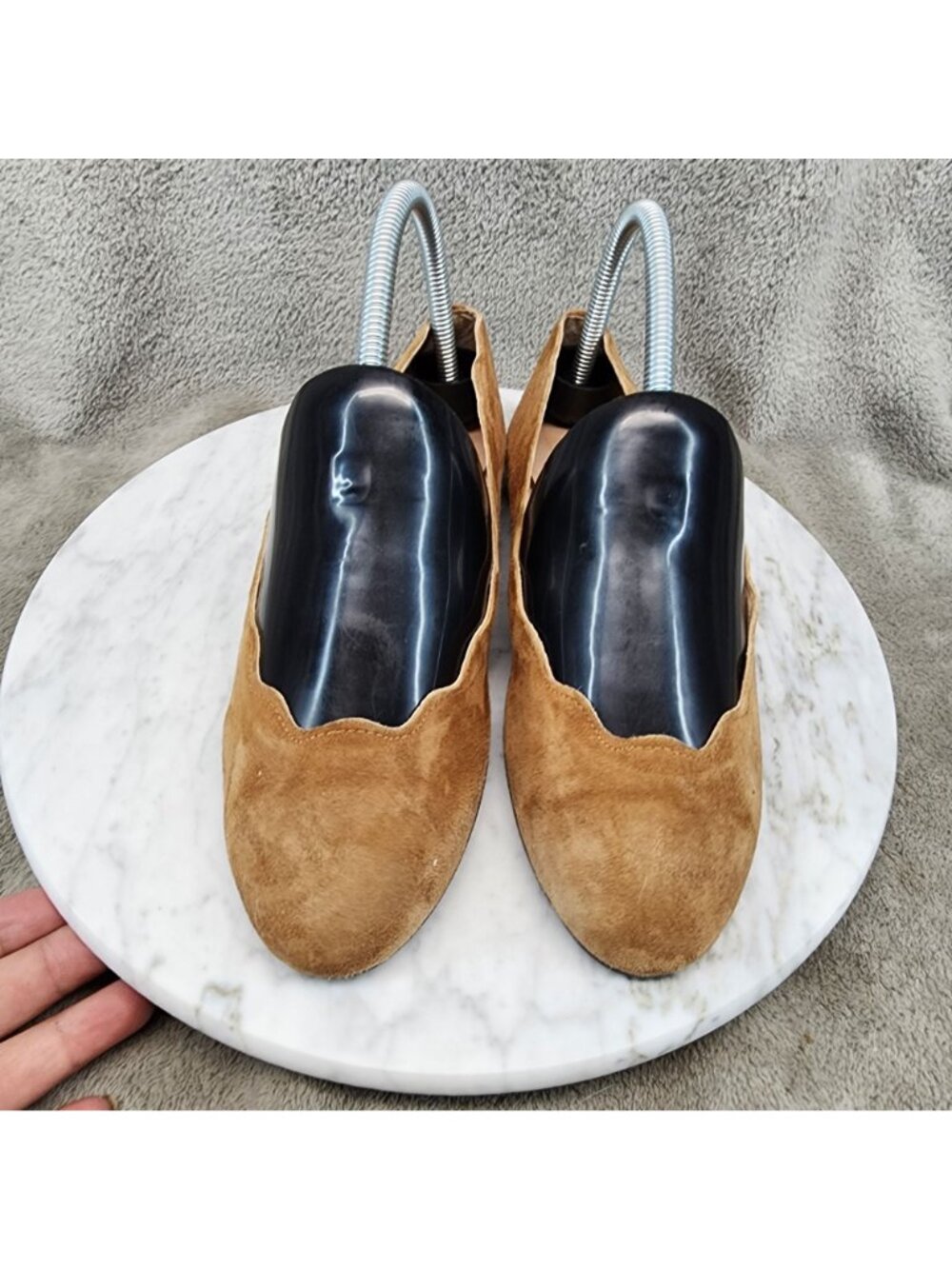 fs/ny Shoes Womens Size 6 Brown Suede Slip On Loafer Flats *Read* - Picture 3 of 12